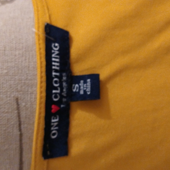 One Love Clothing mustard dress Sz S - Picture 5 of 6